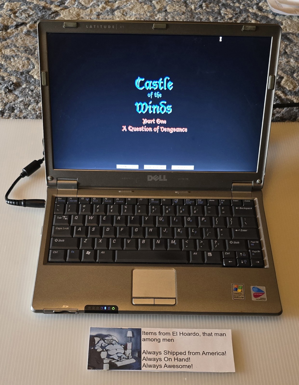 Dell Latitude X1 1.1Ghz Pentium M 1.25GB Ram 30GB HDD Windows XP Pro 32 Bit