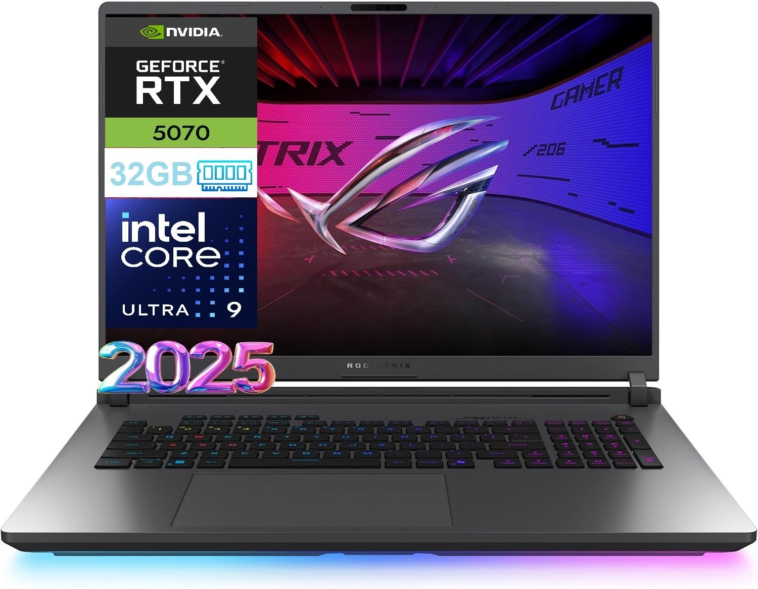 ASUS ROG Strix G18 (2025) Gaming Laptop 18″ 2.5K Ultra 9 275HX RTX 5070 32GB 1TB