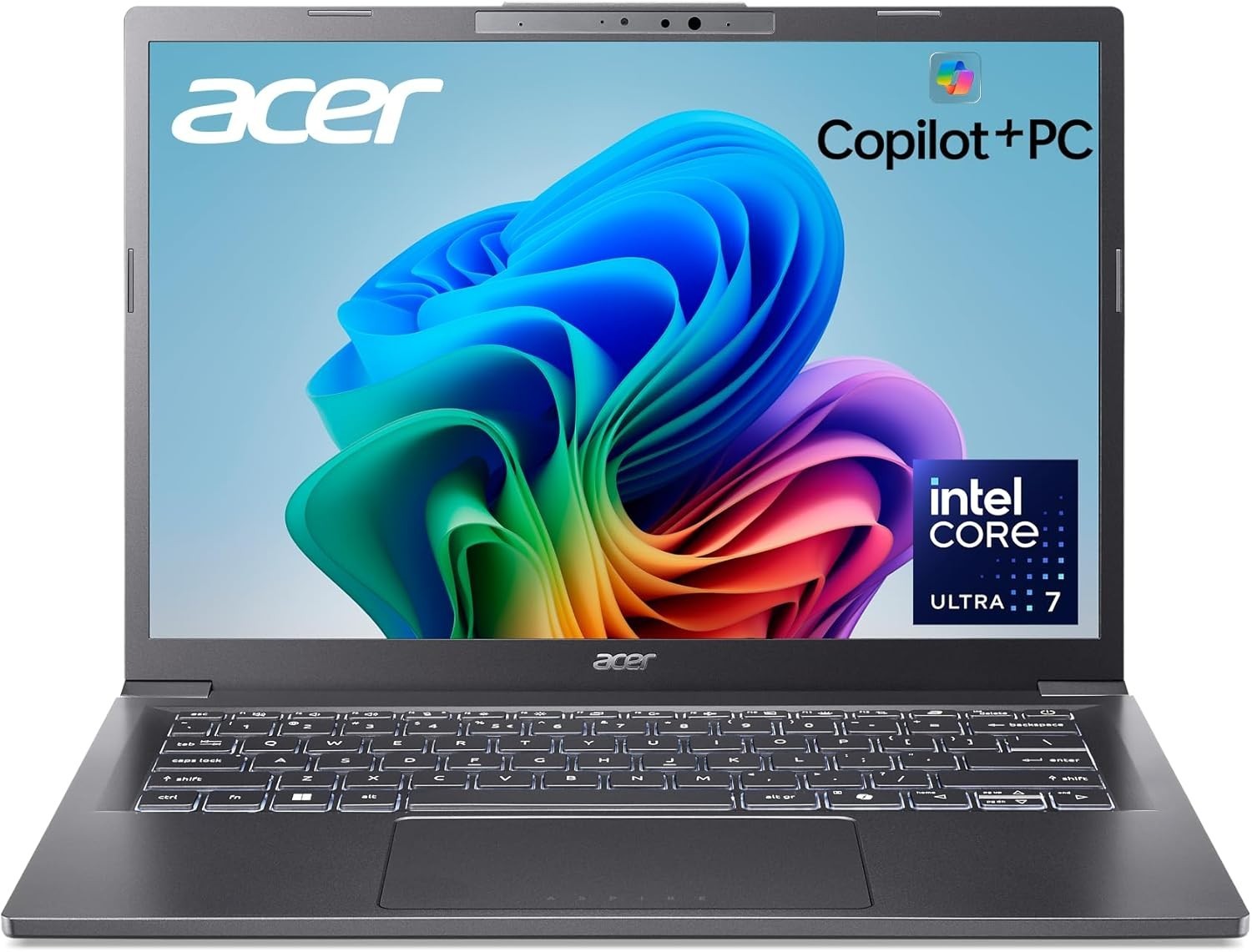 Acer Aspire 14 AI Copilot+ PC Intel Ultra 7 256V 1TB SSD 16GB Laptop Gray