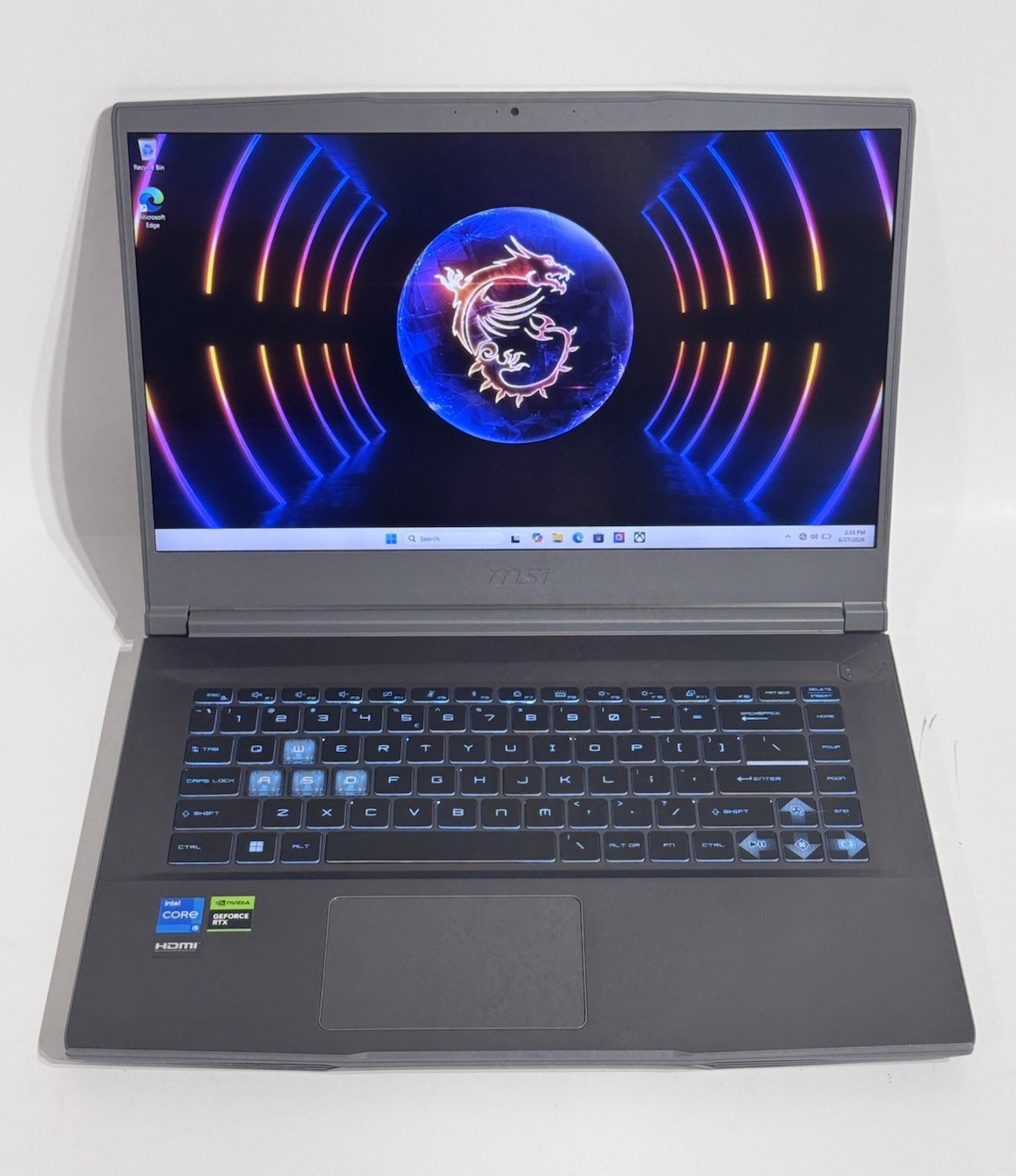 MSI Thin 15 B13UC 15.6″ 144Hz i5-13420H 16GB RAM 512GB SSD GeForce RTX 3050