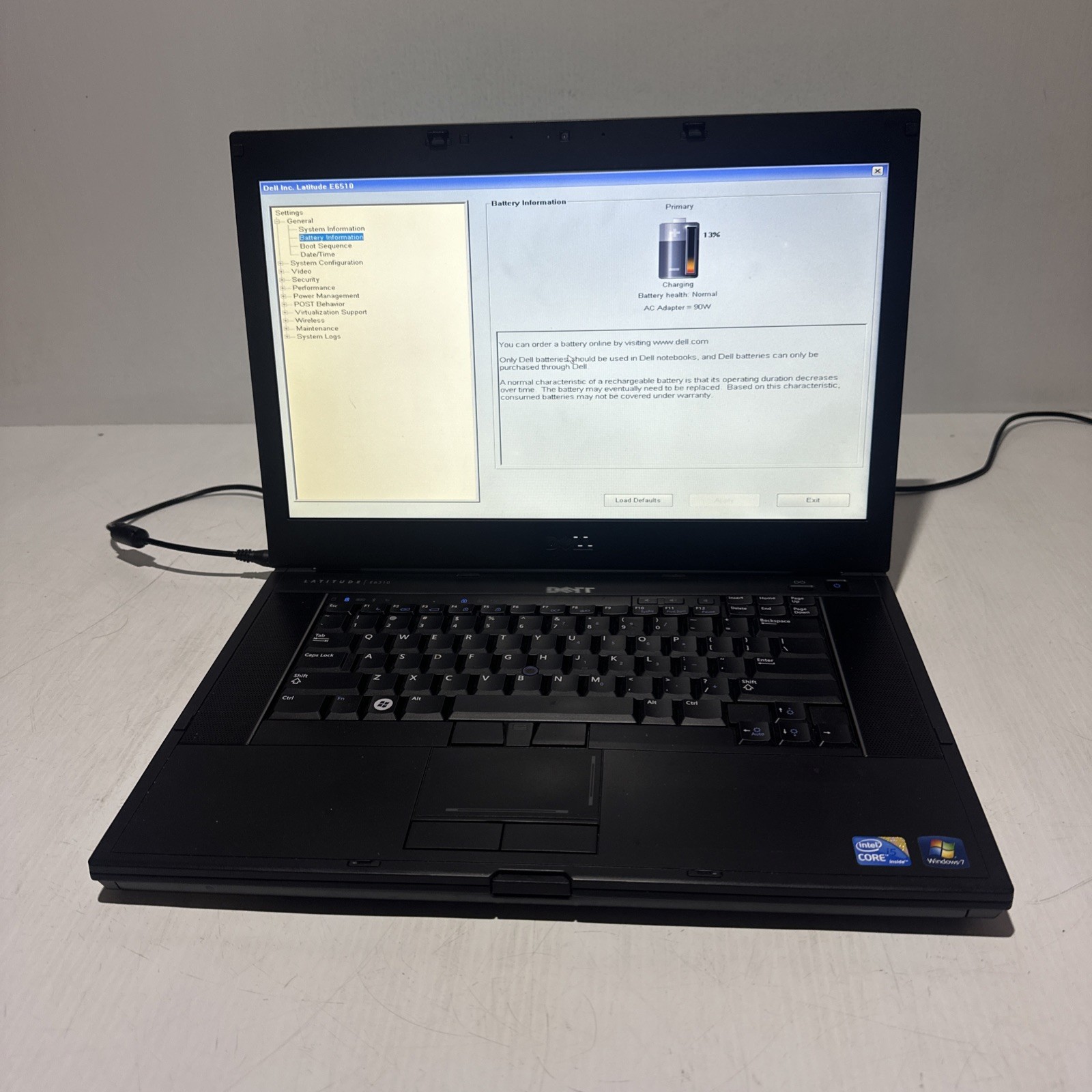 Dell Latitude E6510 15″ Laptop i5 M560 4gb No Drives Boots Bios