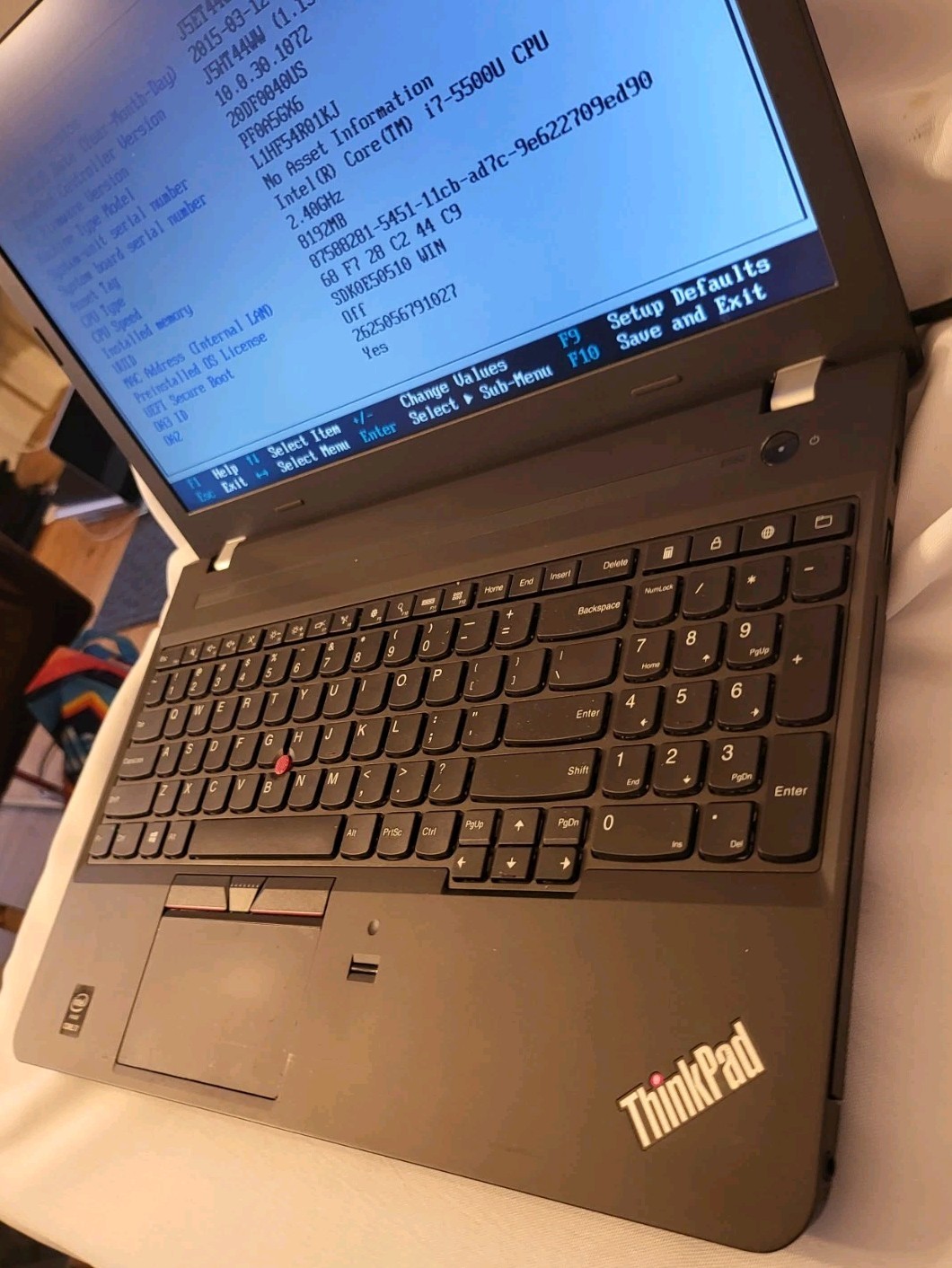 Lenovo ThinkPad E550 | Intel i7-5500U 2.40GHz | 8GB RAM | NO SSD 040704