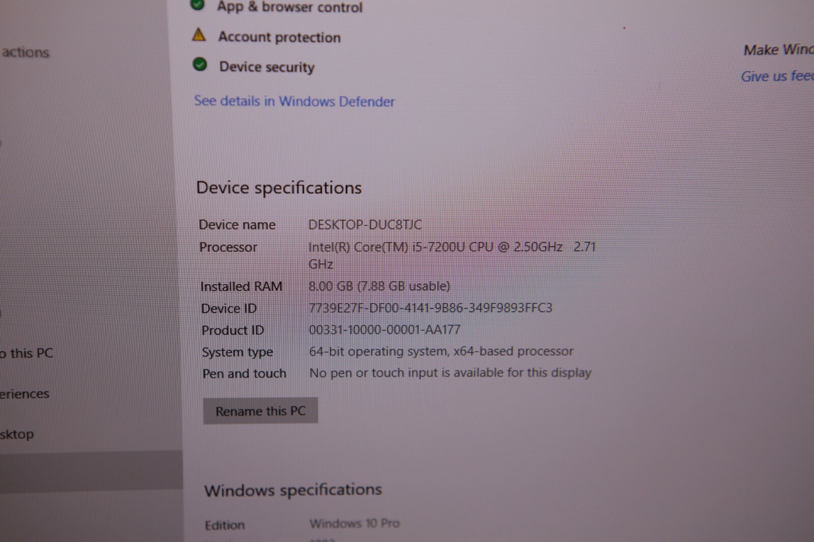 Acer Aspire 5 A517-51G-54GK 17.3″ Laptop i5-7200U 8GB, 256GB