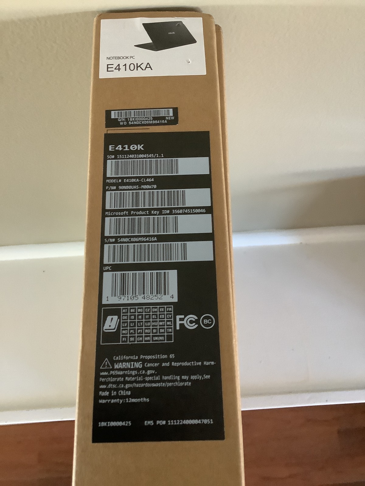 ASUS 14″ FHD Laptop Intel Celeron N4500 4GB 64GB eMMC Open Box