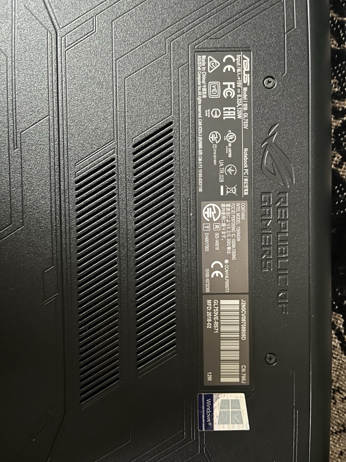 ASUS ROG Strix GL753VE-RS71 17.3″ i7-7th GTX 1050 Ti 16GB 1TB+256SSD Win