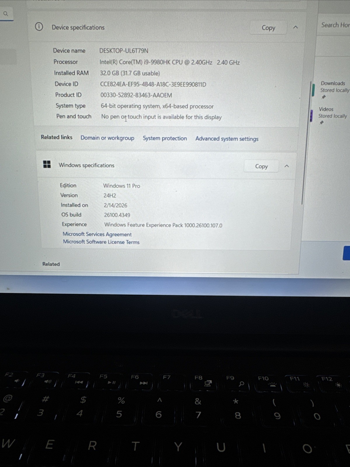 Dell Precision 5540 i9 9th Gen *32GB RAM 512GB – Good condition – Free shipping!