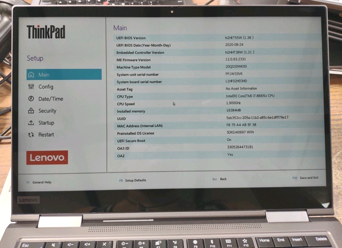 Lenovo ThinkPad X1 Yoga 4th Gen 14″ W/16GB, 256GB, i7-8665U, Touch, Stylus.