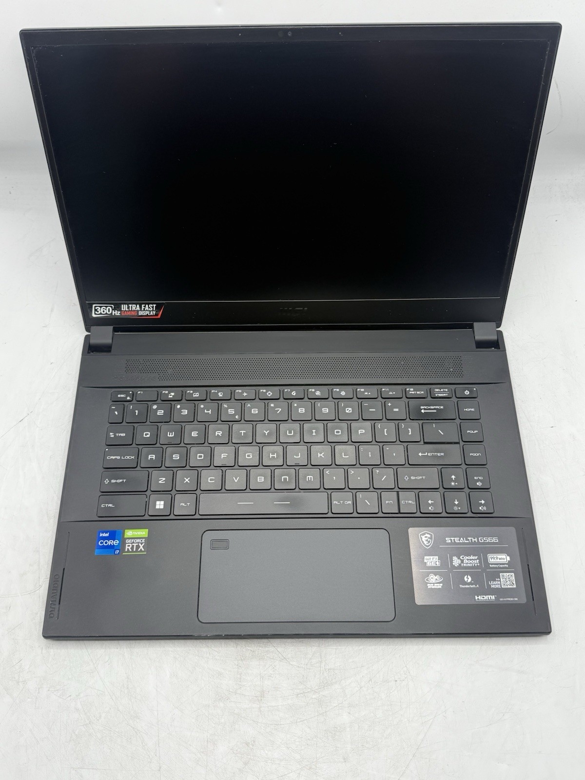 MSI Stealth GS66 12UGS i7-12700H Geforce RTX 3070 TI GPU READ