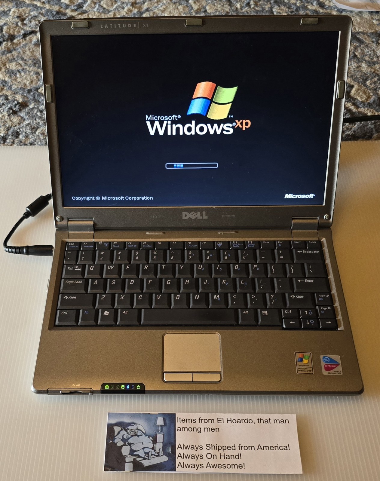 Dell Latitude X1 1.1Ghz Pentium M 1.25GB Ram 30GB HDD Windows XP Pro 32 Bit