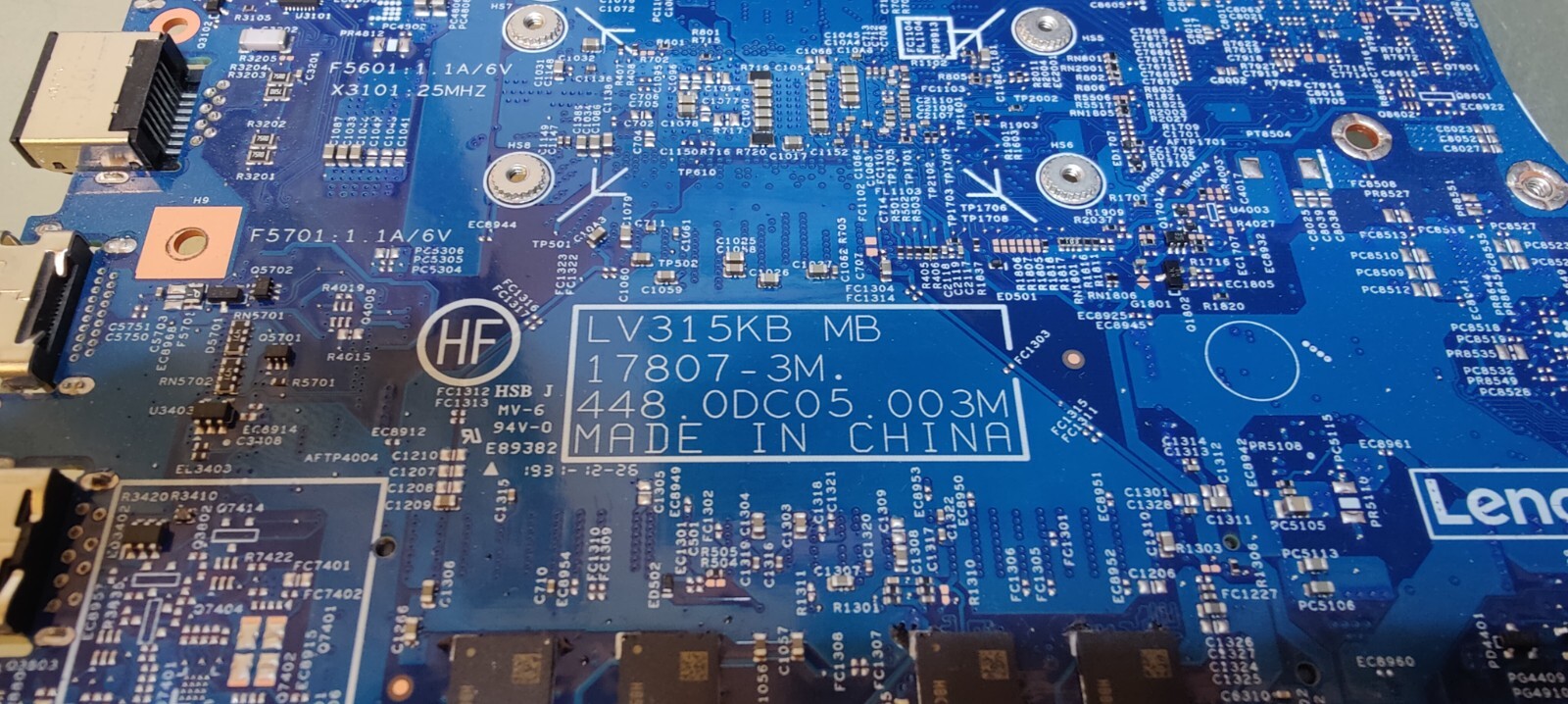 LENOVO V130-15 MOTHERBOARD 448.0DC05.003M INTEL 4417U INTEL HD 610 4GB RAM