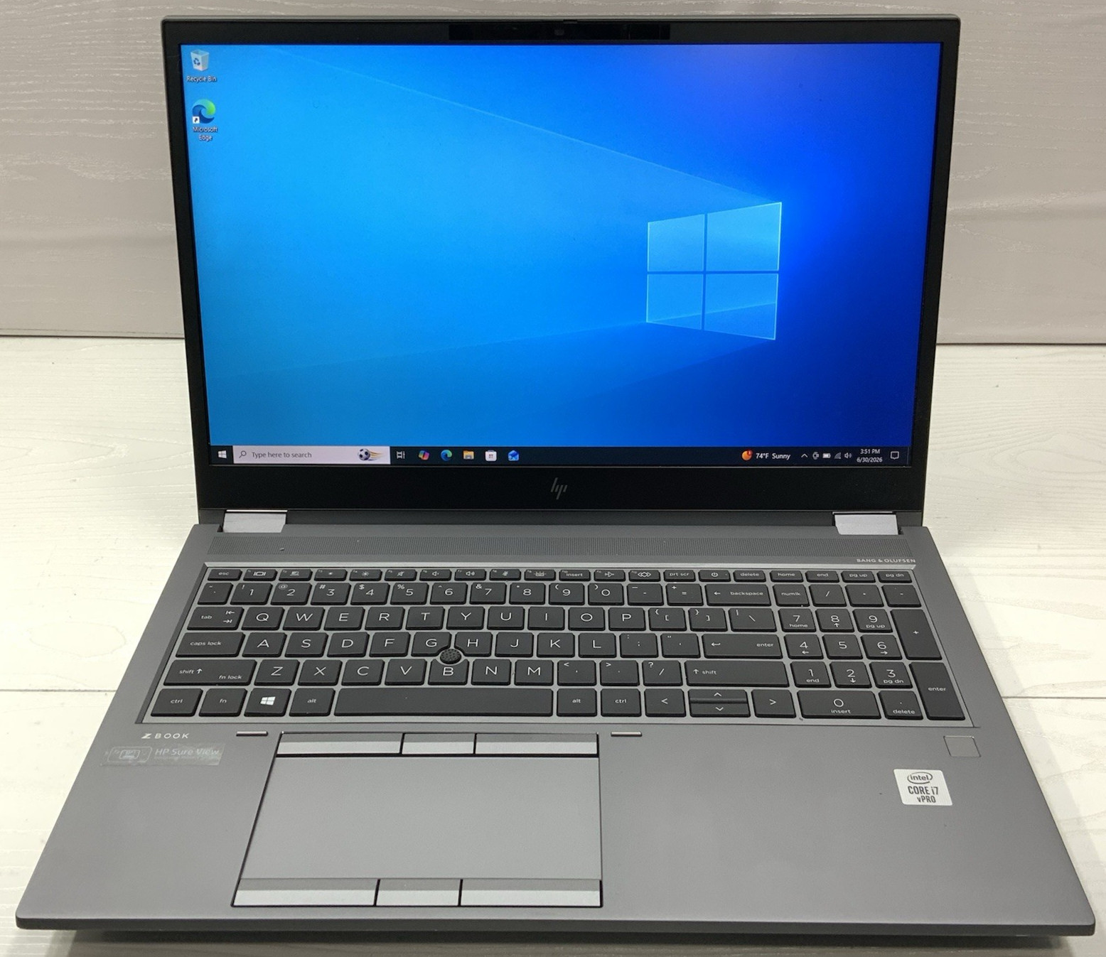 HP ZBook Fury 15 G7 Intel i7-10750H 32GB DDR4 512GB NVMe T2000 | Windows 10 Pro