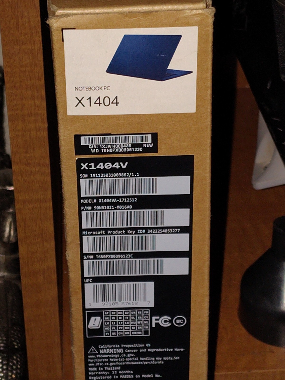 ASUS VivoBook X1404VA 14″ i7-1355U 12GB RAM 477GB SSD Win11 Blue