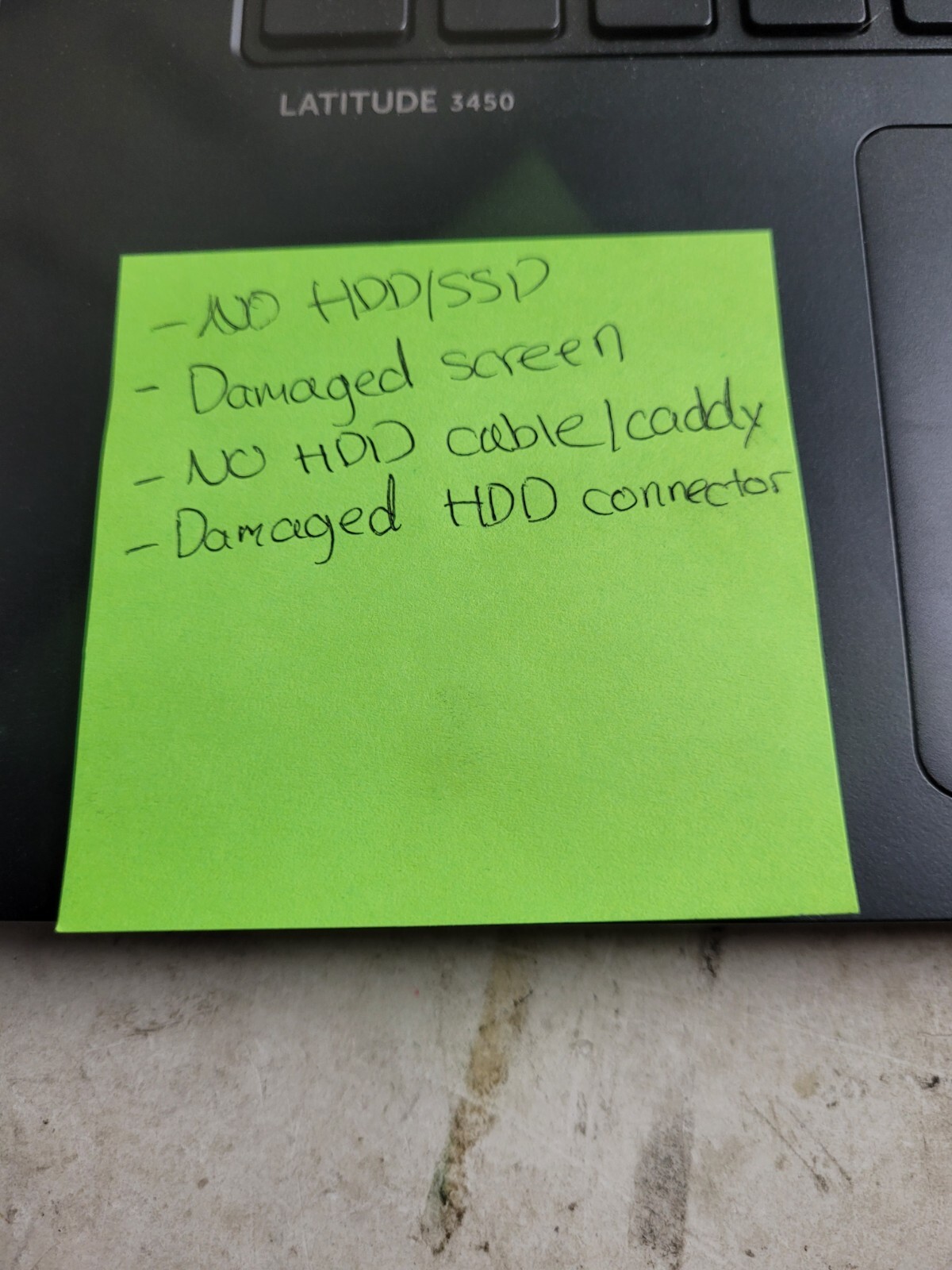 Dell Latitude 3450 w/i3-4005U@1.70GHz, 4GB RAM, 14″ Laptop for Parts #1943