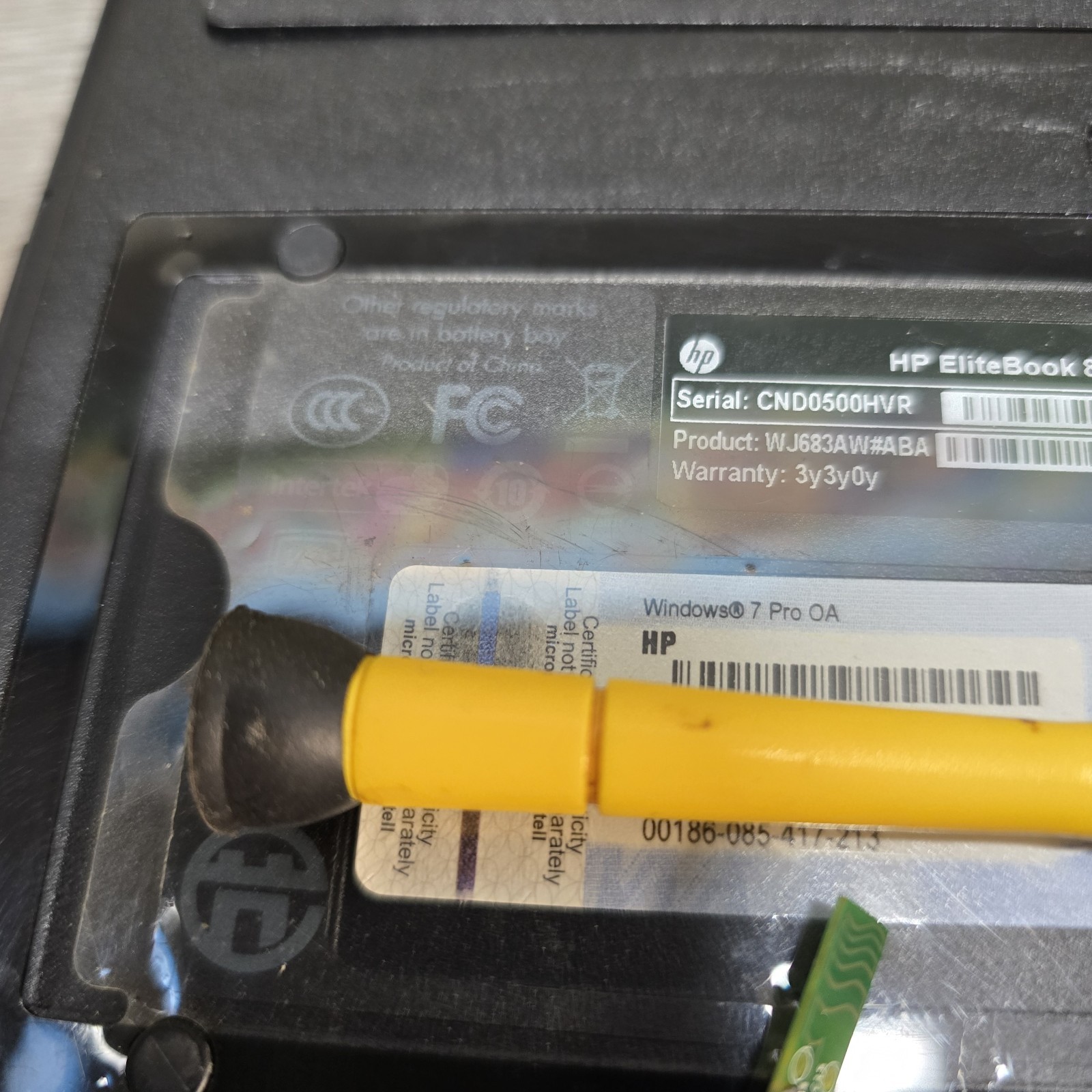 HP EliteBook 8440p i5-M520 2.40GHz 1600×900 3GB RAM FOR PARTS No Charger