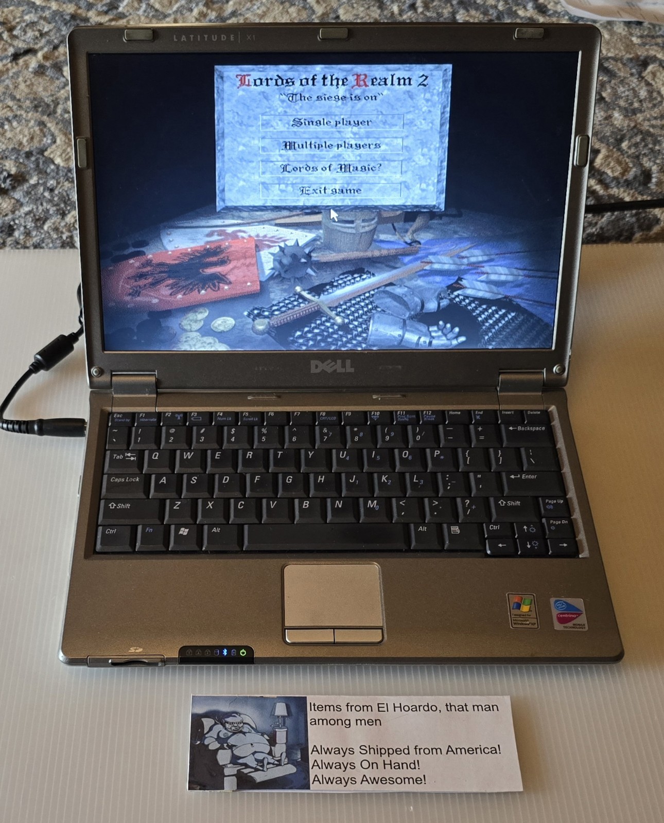 Dell Latitude X1 1.1Ghz Pentium M 1.25GB Ram 30GB HDD Windows XP Pro 32 Bit