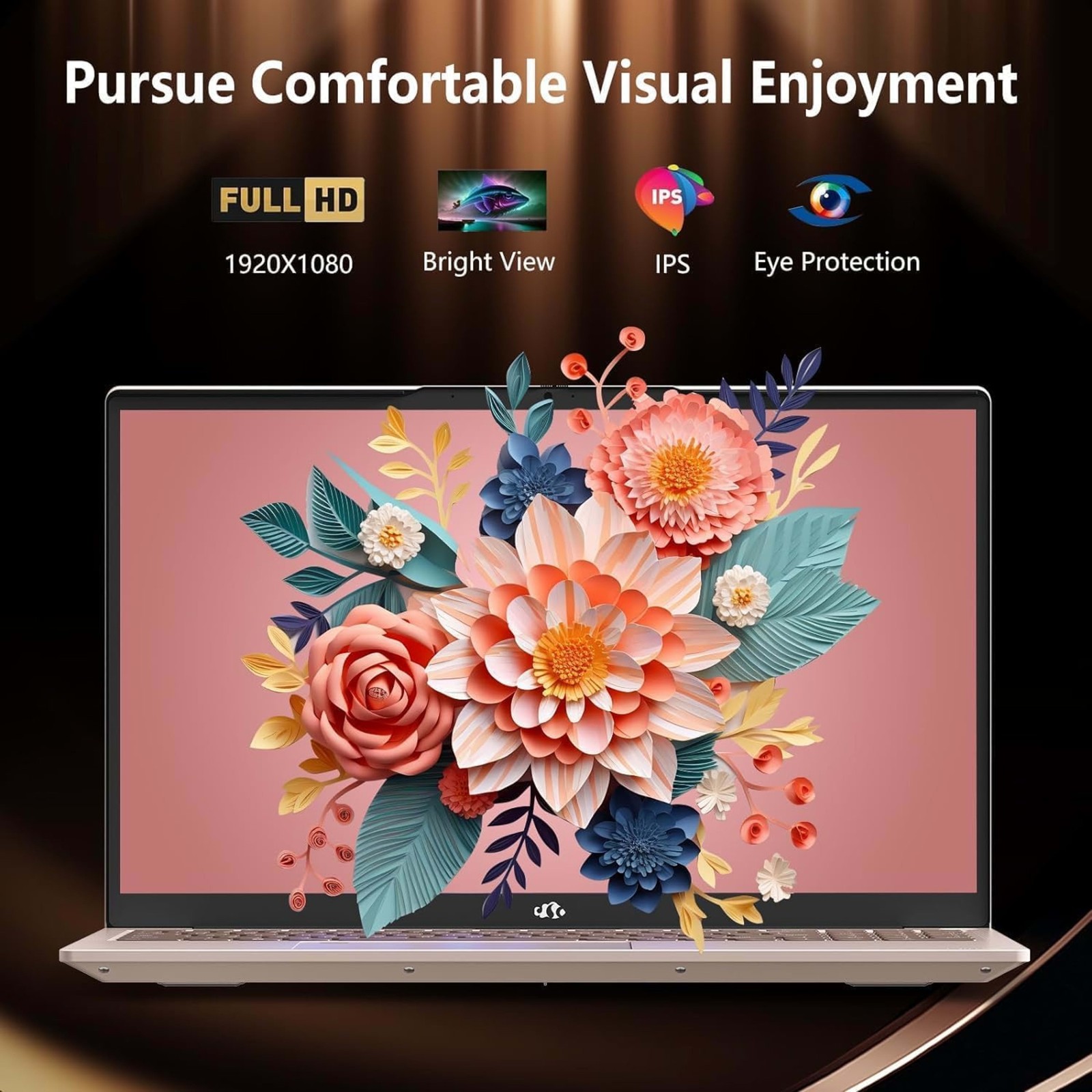 Nimo 15.6-Inch FHD Laptop N150 with Intel Quad Core-13Th(Up to 3.6Ghz), 4GB RAM