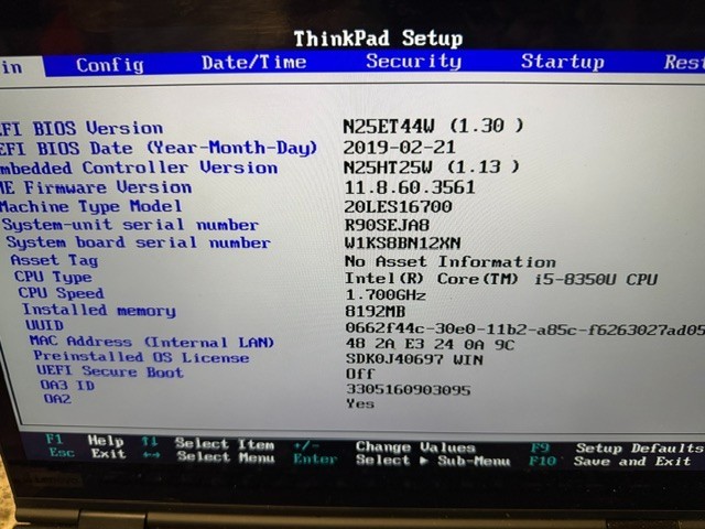 Lenovo ThinkPad X1 Yoga 3rd Gen 14″Touchscre i5-8350U 8GB RAM 512GB NVMe W11 Pro