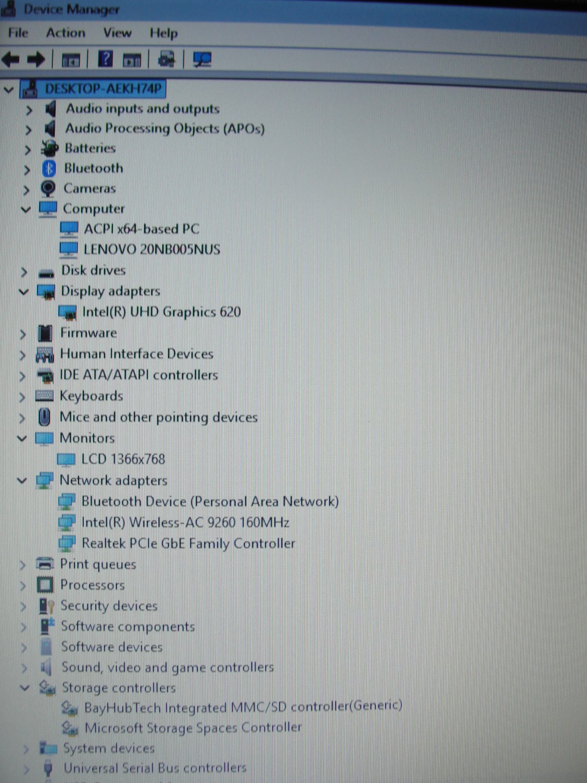 Lenovo ThinkPad E590 15.6″HD Intel Core i3-8145U 2.1GHz 8GB RAM 1TB HDD+P/A