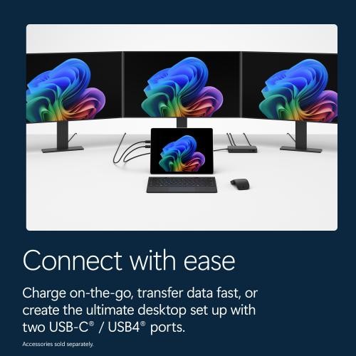 Microsoft Surface Pro 13″ Touch Snapdragon X2 Plus 16GB RAM 512GB SSD Platinum