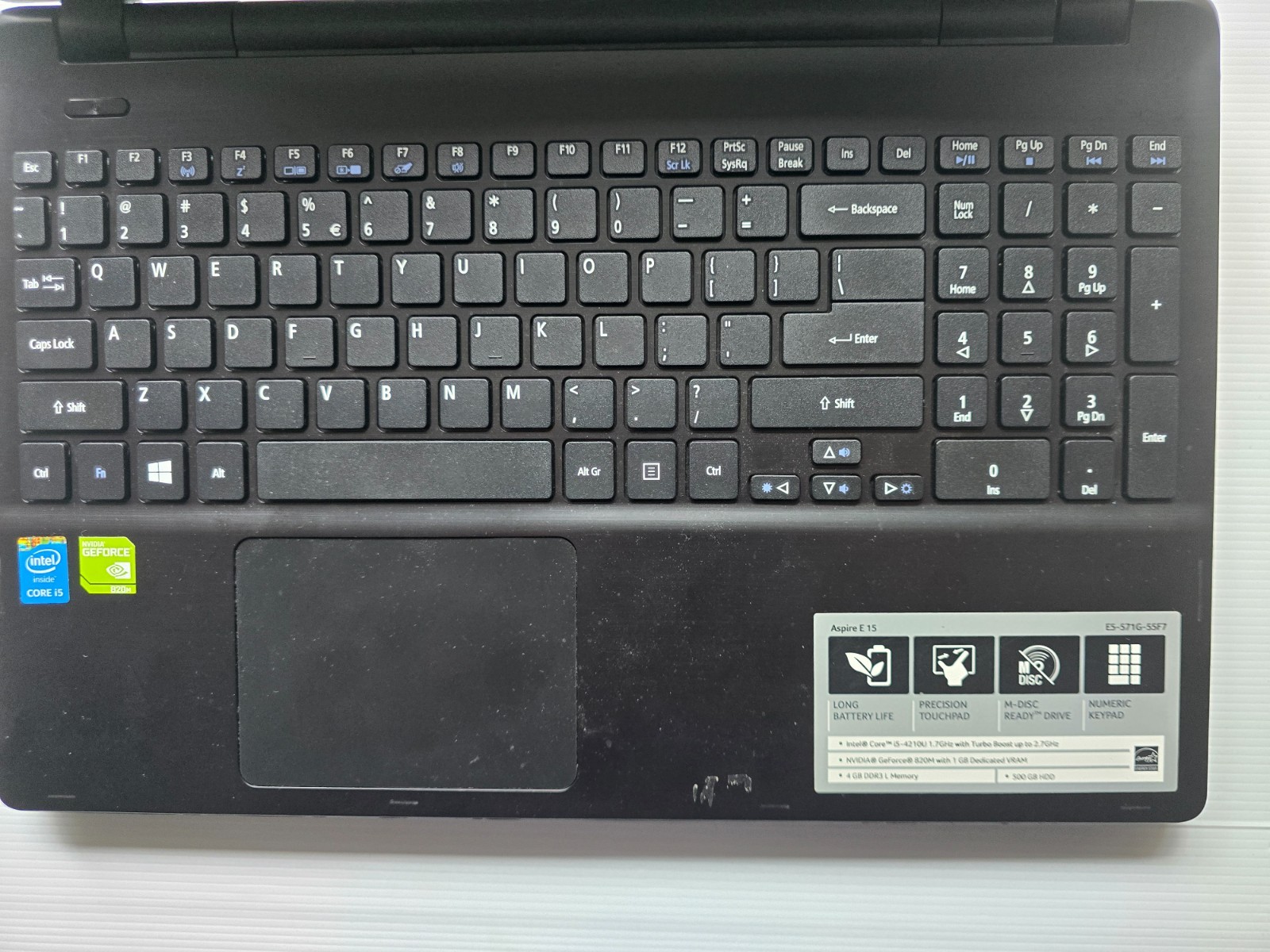 Acer Aspire E 15 – E5-571G-55F7 Laptop