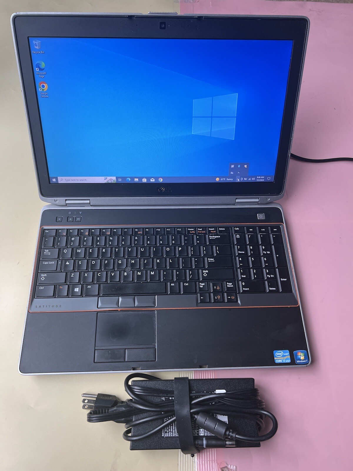 Dell Latitude E6520 Core i7-2620M 2.70GHz 8GB RAM 500GB BACKLIT BLUETOOTH WEBCAM
