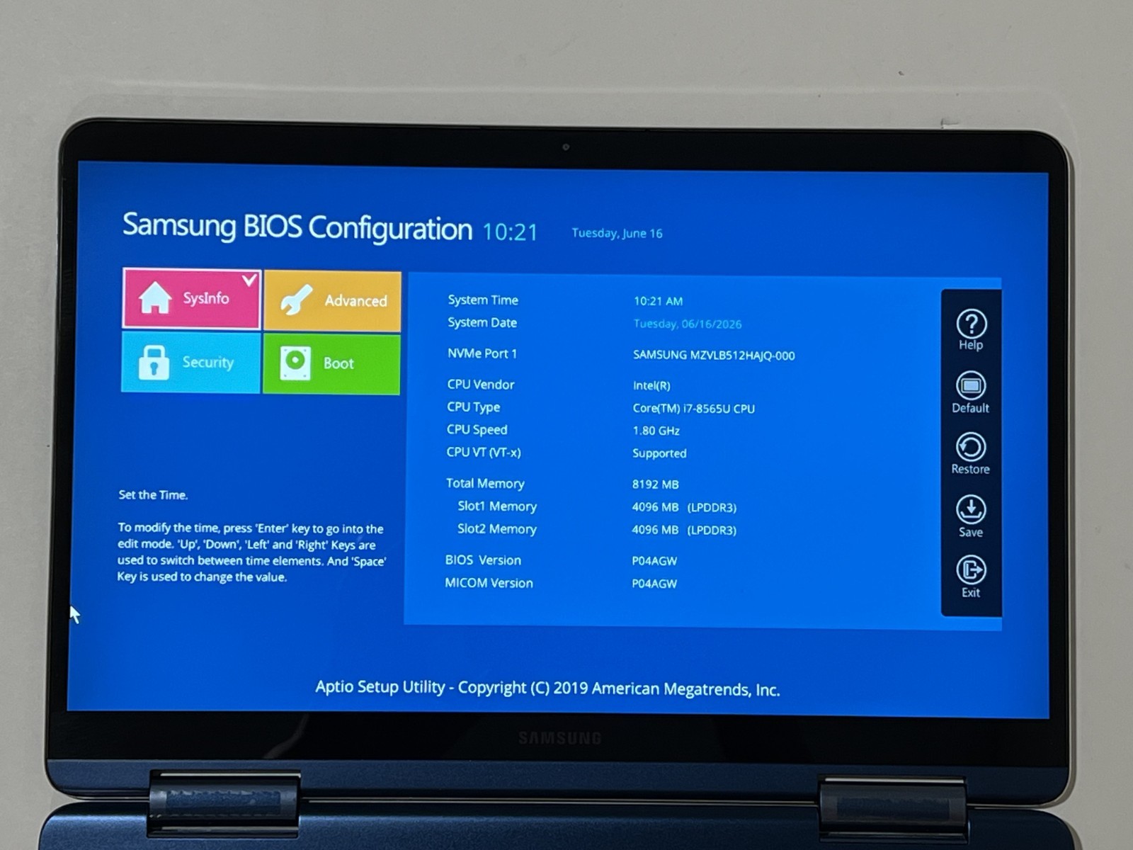 Samsung 13.3″ Notebook 9 Pen Multi-Touch 2-in-1 Laptop Ocean Blue NP930SBE-K01US