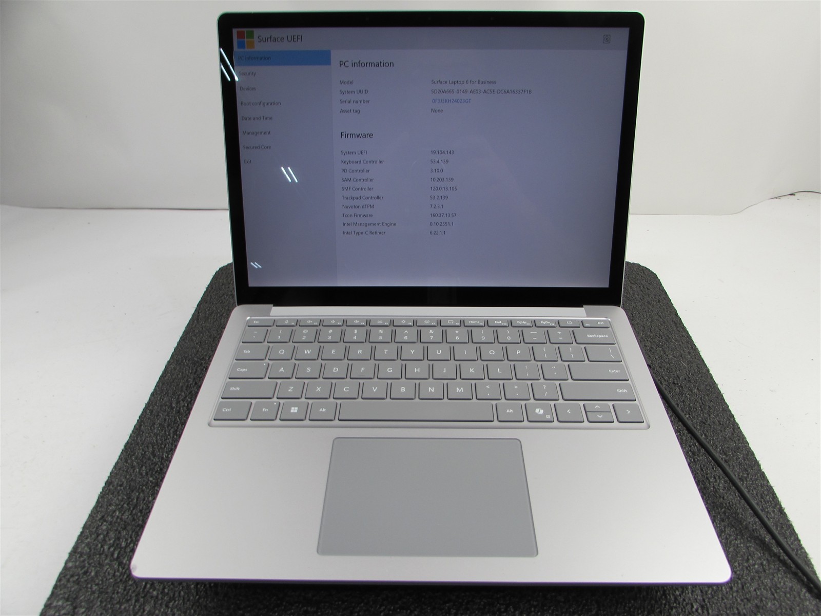 SURFACE SURFACE LAPTOP 6 CORE ULTRA 7 165H 512GB SSD 16GB RAM WIN 11 PRO