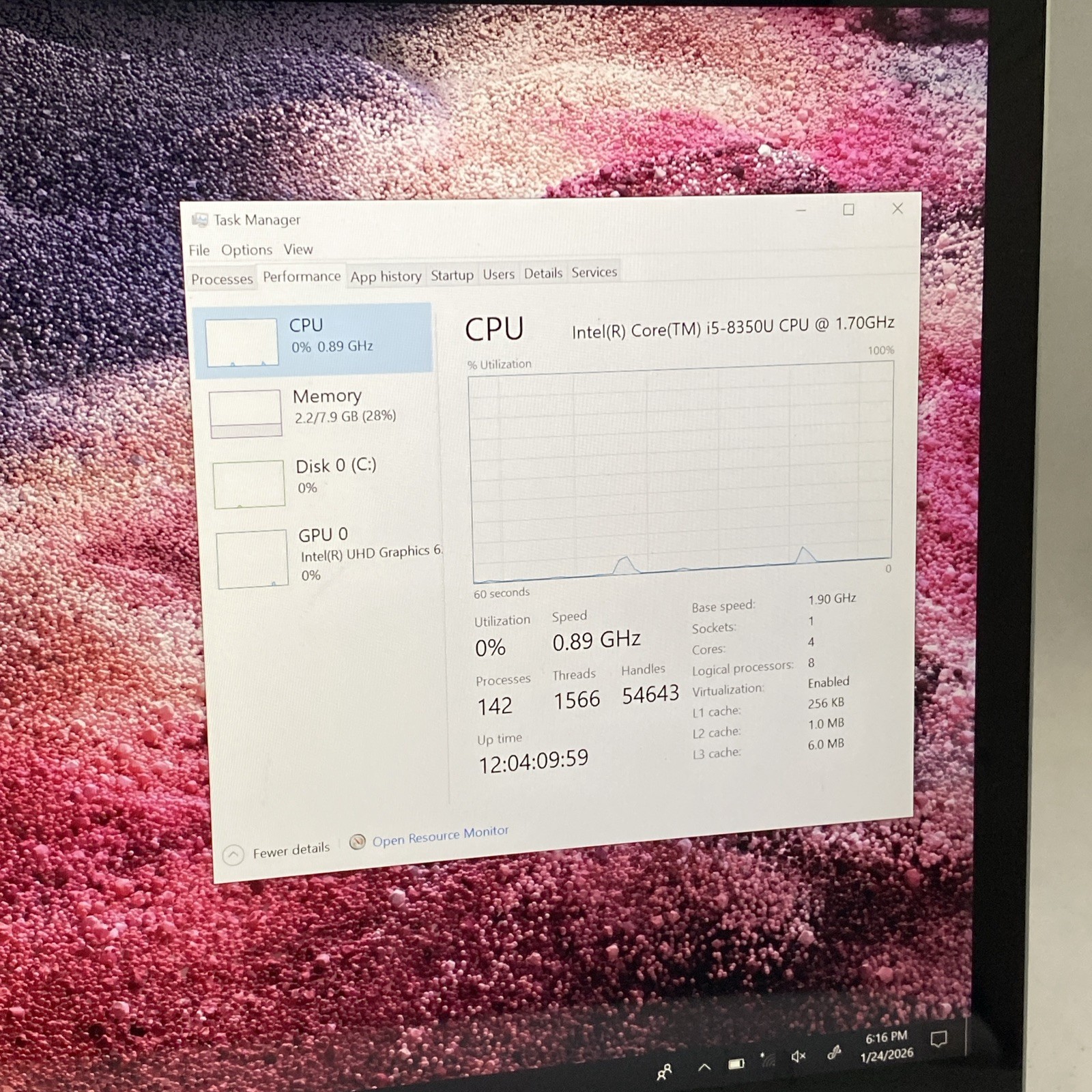 Microsoft Surface Laptop 2 1769 i5-8350U 8GB 256GB Platinum READ