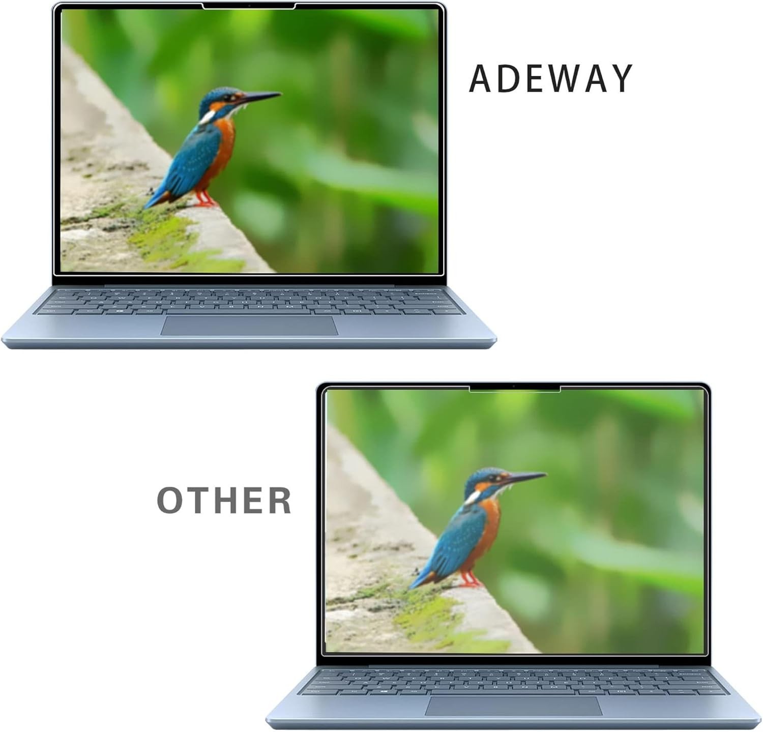 Tempered Glass Screen Protector for Surface Laptop Go 2 12.4 inch, 9H Hardness