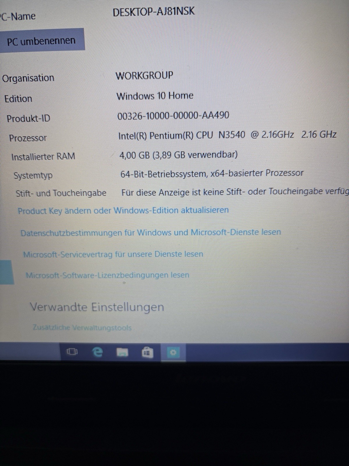 Lenovo G50-30 – 80G0 – 5.6 inch – Windows 10 – Notebook / Laptop