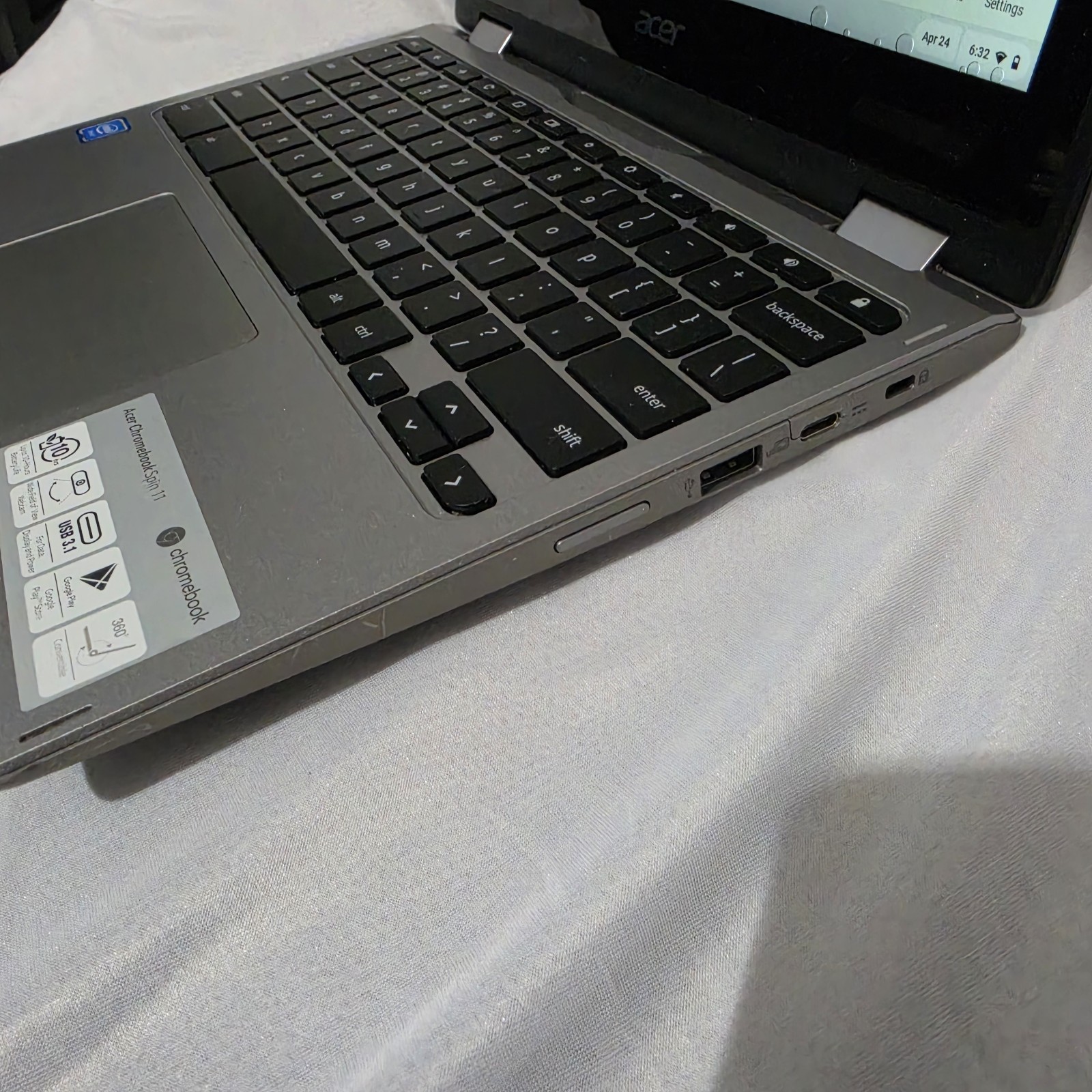 Acer Chromebook Spin 311 CP311-1H-C1FS 4GB RAM 11.6″ 2-in-1 360 Touch Screen