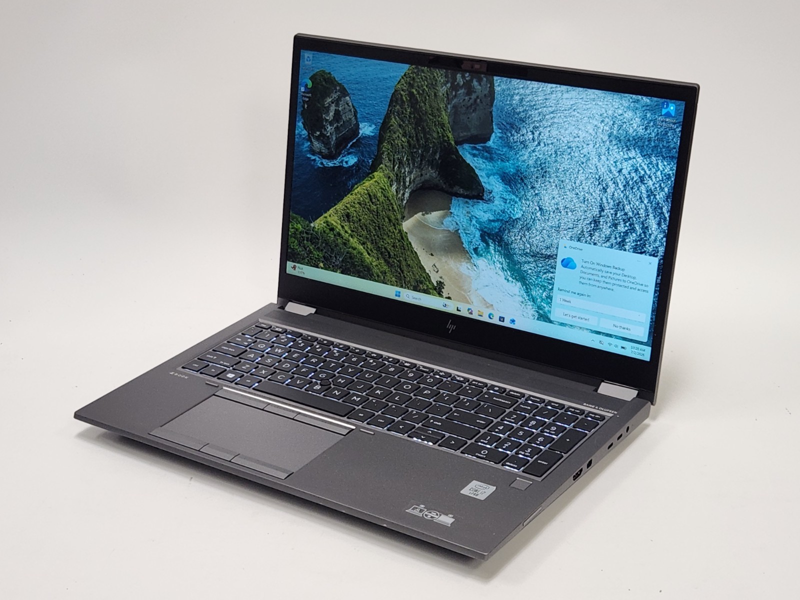 HP ZBook Fury 15 G7 15.6″ i7-10850H 2.7GHz 8GB RAM 512GB SSD W11P Quadro T2000
