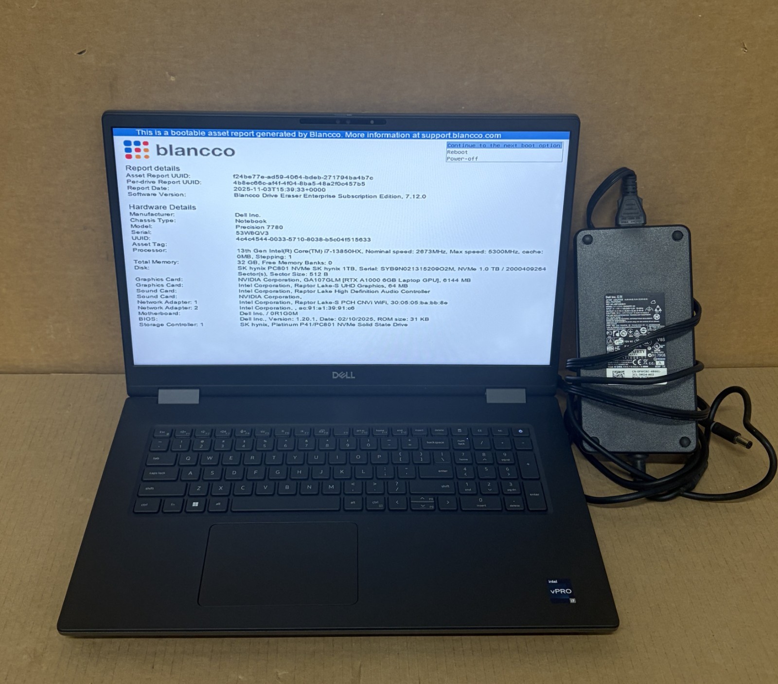 Dell Precision 7780 i7-13850HX | 32GB RAM | 1TB SSD | RTX A1000 ADAPT INC. H