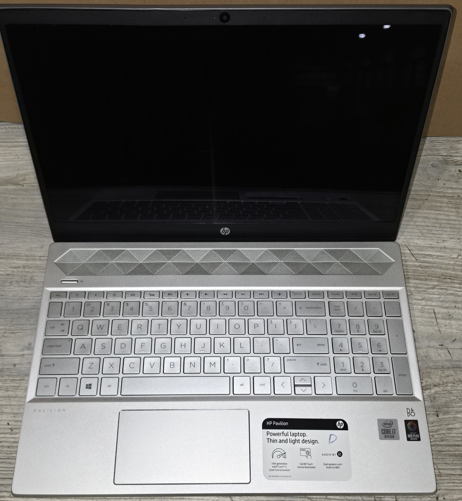 HP Pavilion 15-15.6″ Laptop Intel Core i7-1065G7 4GB RAM