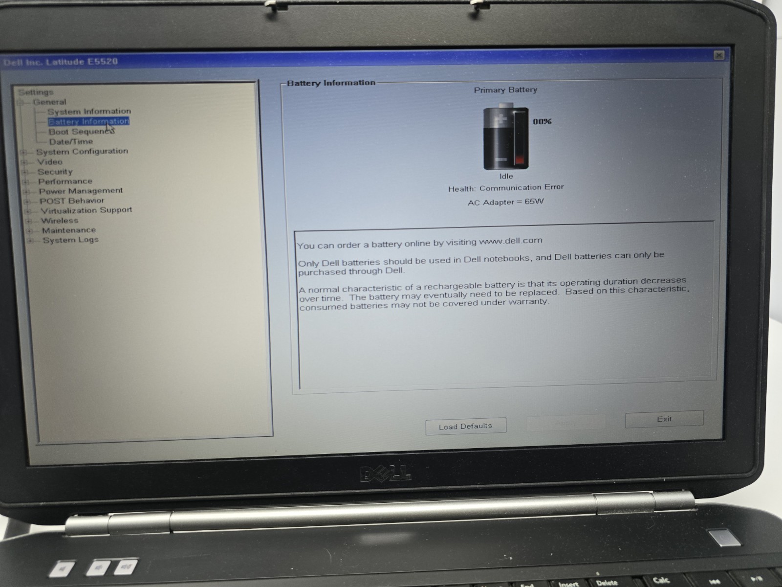 Dell Latitude E5520 Laptop Intel Core i5-2520M @2.50GHz 4GB RAM NO HDD OS #62