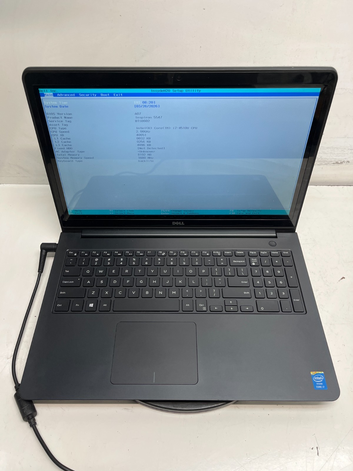 Dell Inspiron 5547 Intel Core i7-4510U 2.00GHz 4GB NO HDD