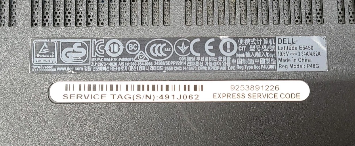 Dell Latitude E5450 Intel Core i7-5600U @ 2.6GHz 8GB RAM 480GB SSD W10P *READ*