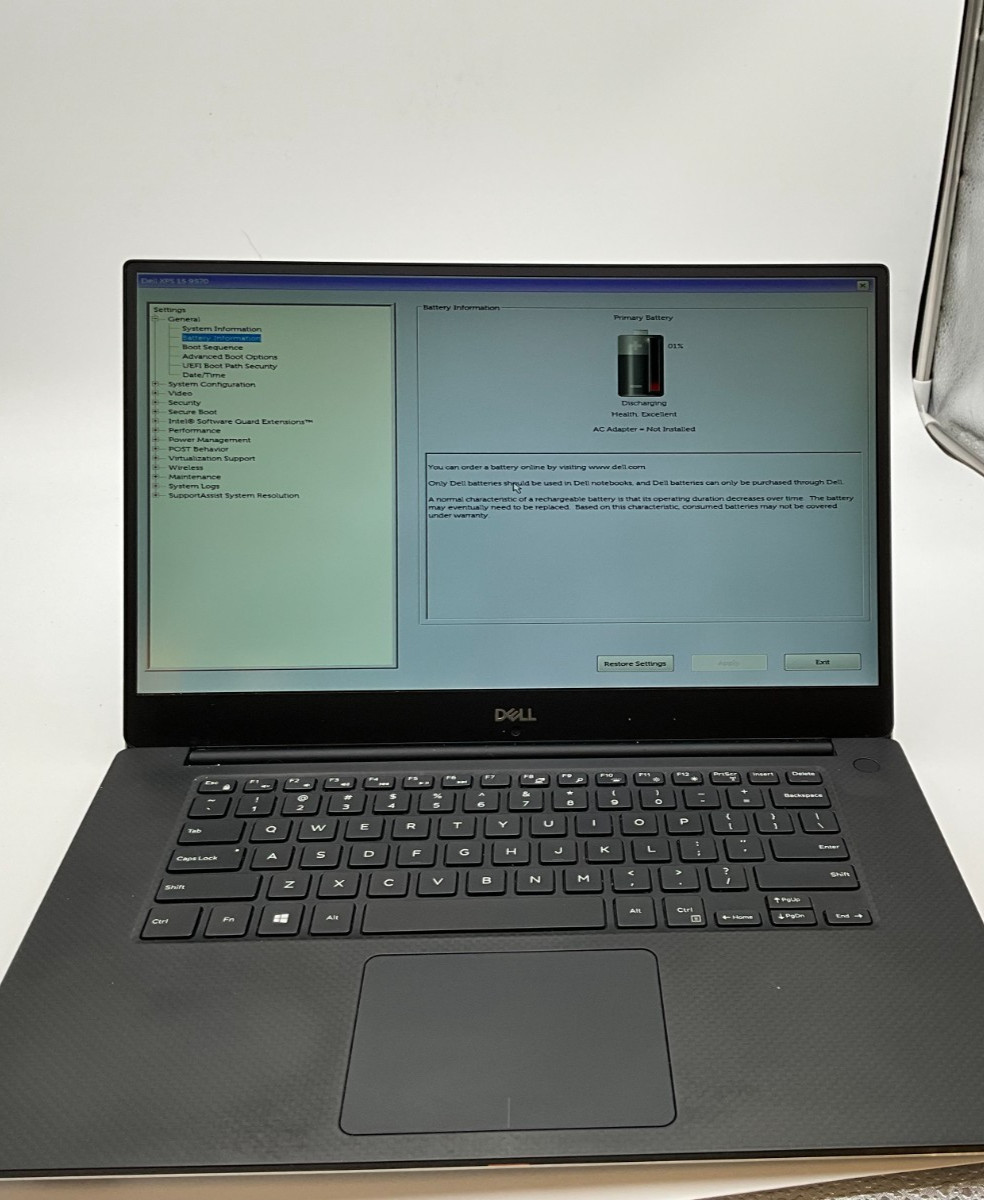 DELL XPS 15 9570 i7-8750H 32GB 1tb NVME GTX 1050TI LAPTOP 9K3JSQ2 *fair