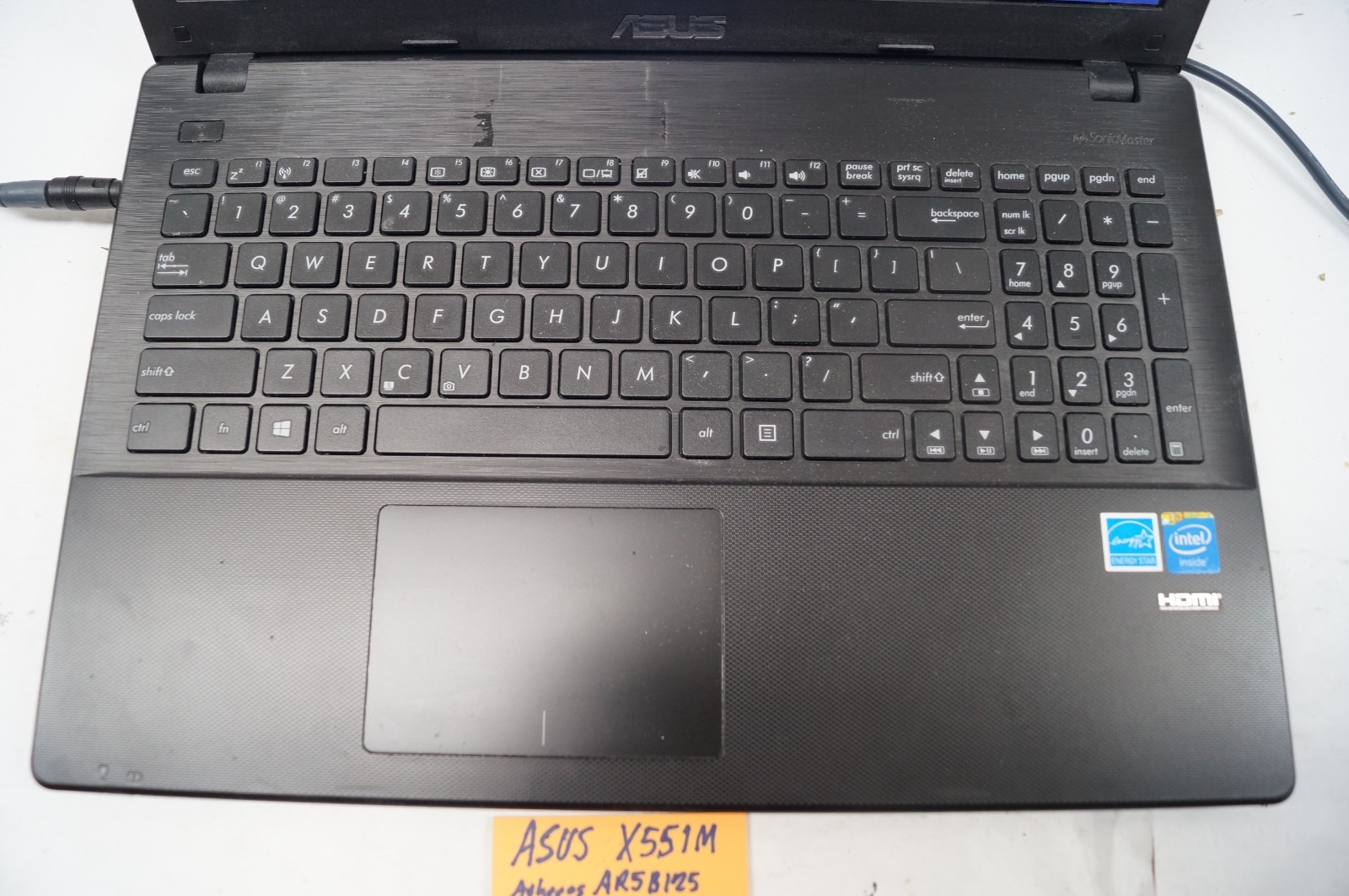 ASUS X551M ATHEROS AR5B125 15.5″ 2.16GHz 186GB HD 4G RAM WIN8.1 MSOff WORKS B153