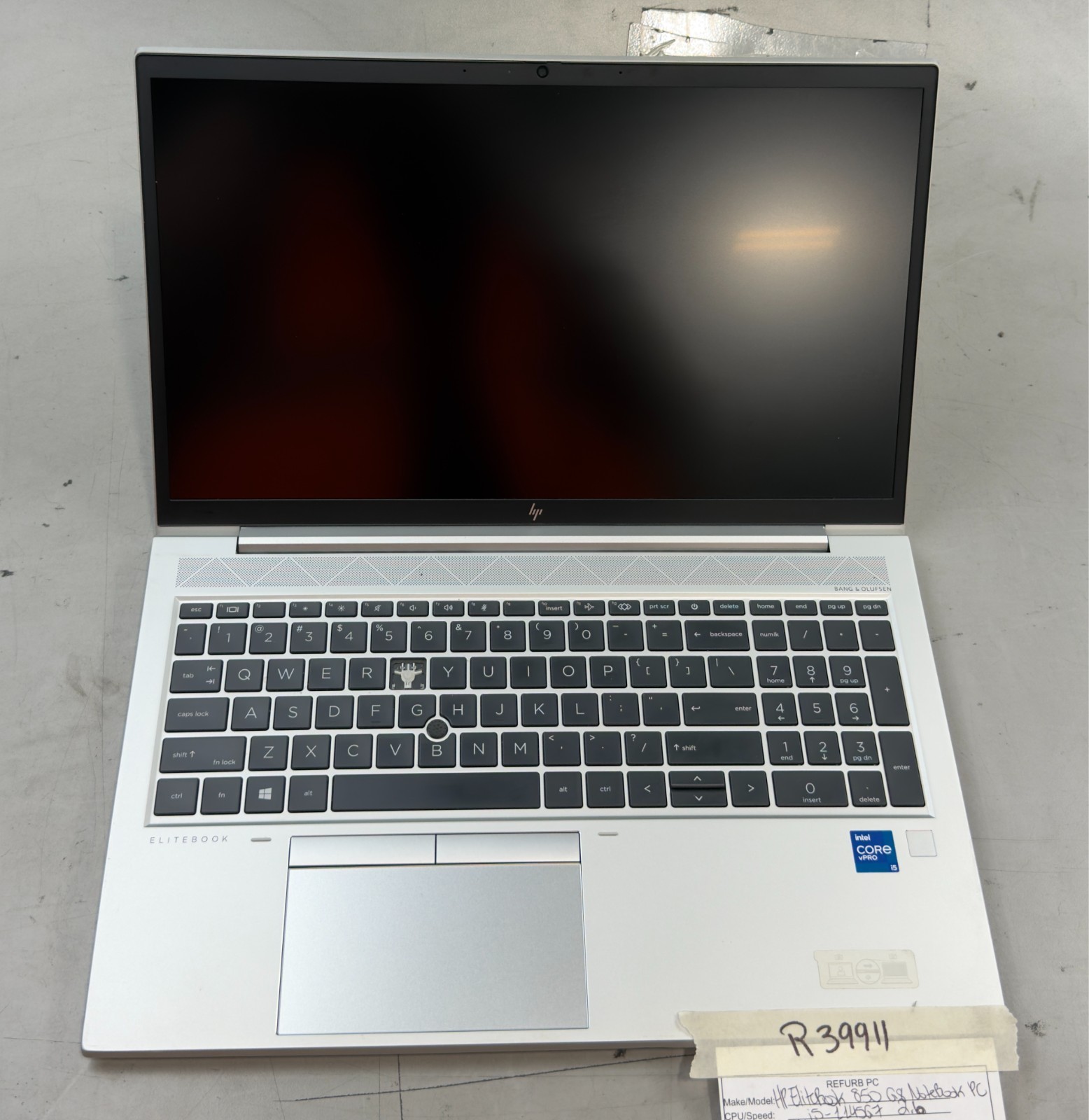 HP Elitebook 850 G8 i5-1145G7 / 16GB / NO SSD -RL6072