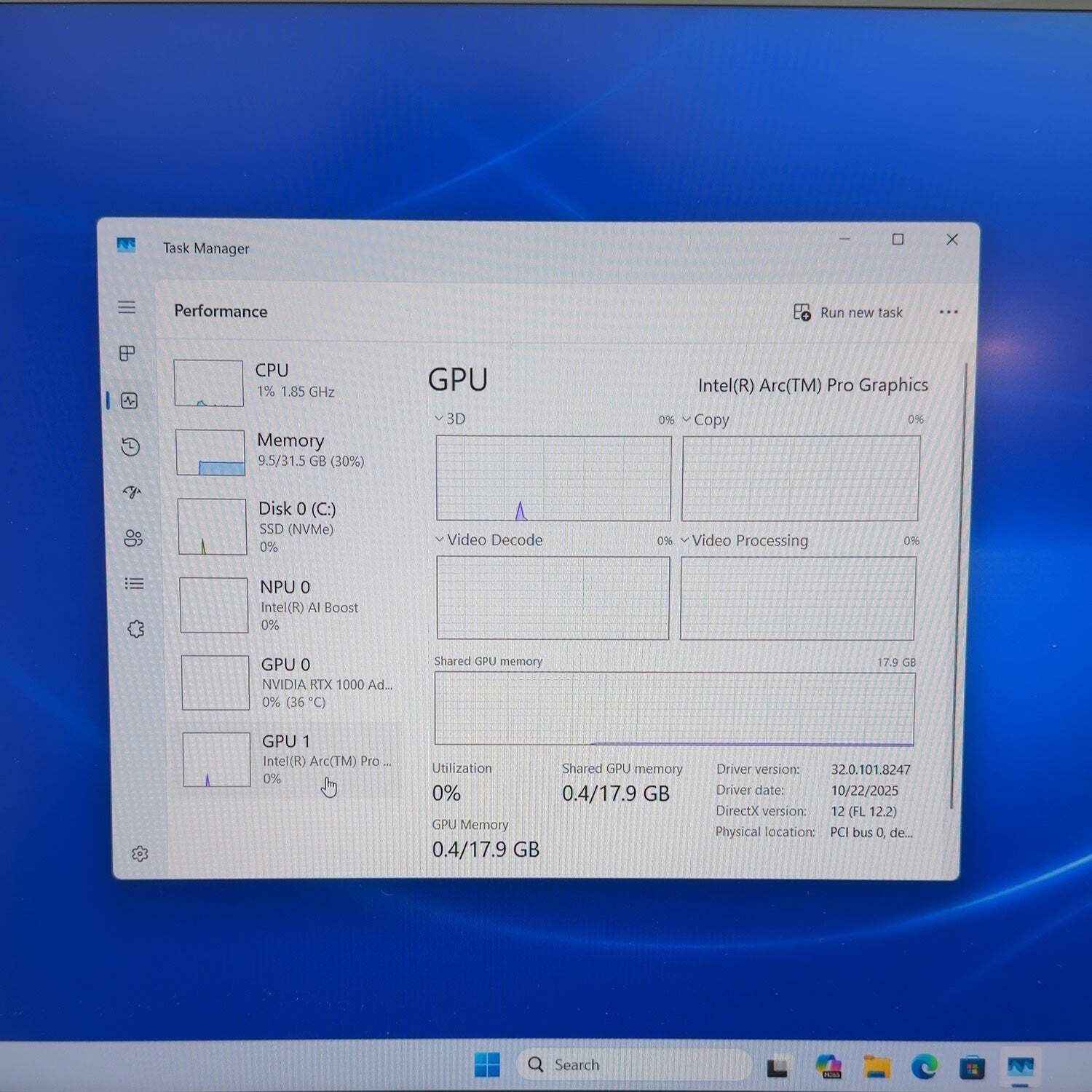Dell Precision 5690 16″ Core Ultra 7 155H 3.8GHz 32GB RAM 1TB SSD RTX 1000 Ada