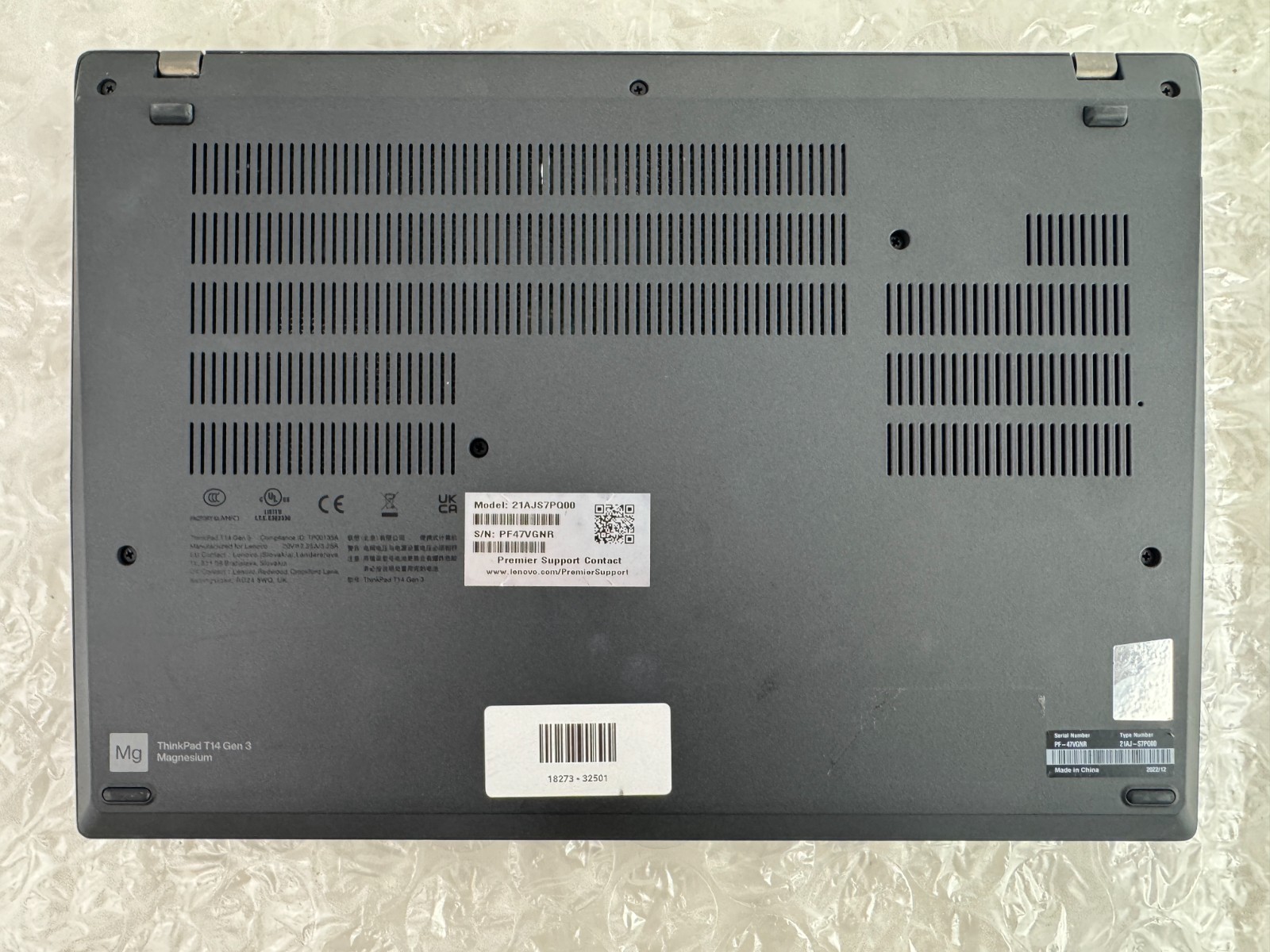 Lenovo ThinkPad T14 Gen 3 i7-1265U 16GB 512GB SSD 14″ FHD+ Win 11 Pro