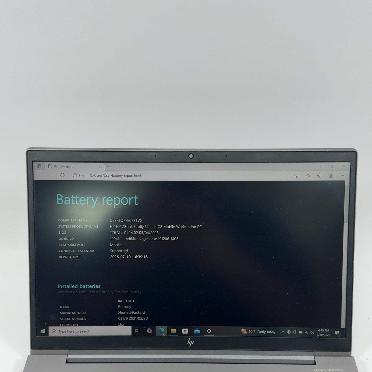 HP ZBook Firefly 14 G8 14″ i5-1135G7 2.4GHz 16GB RAM 256GB SSD