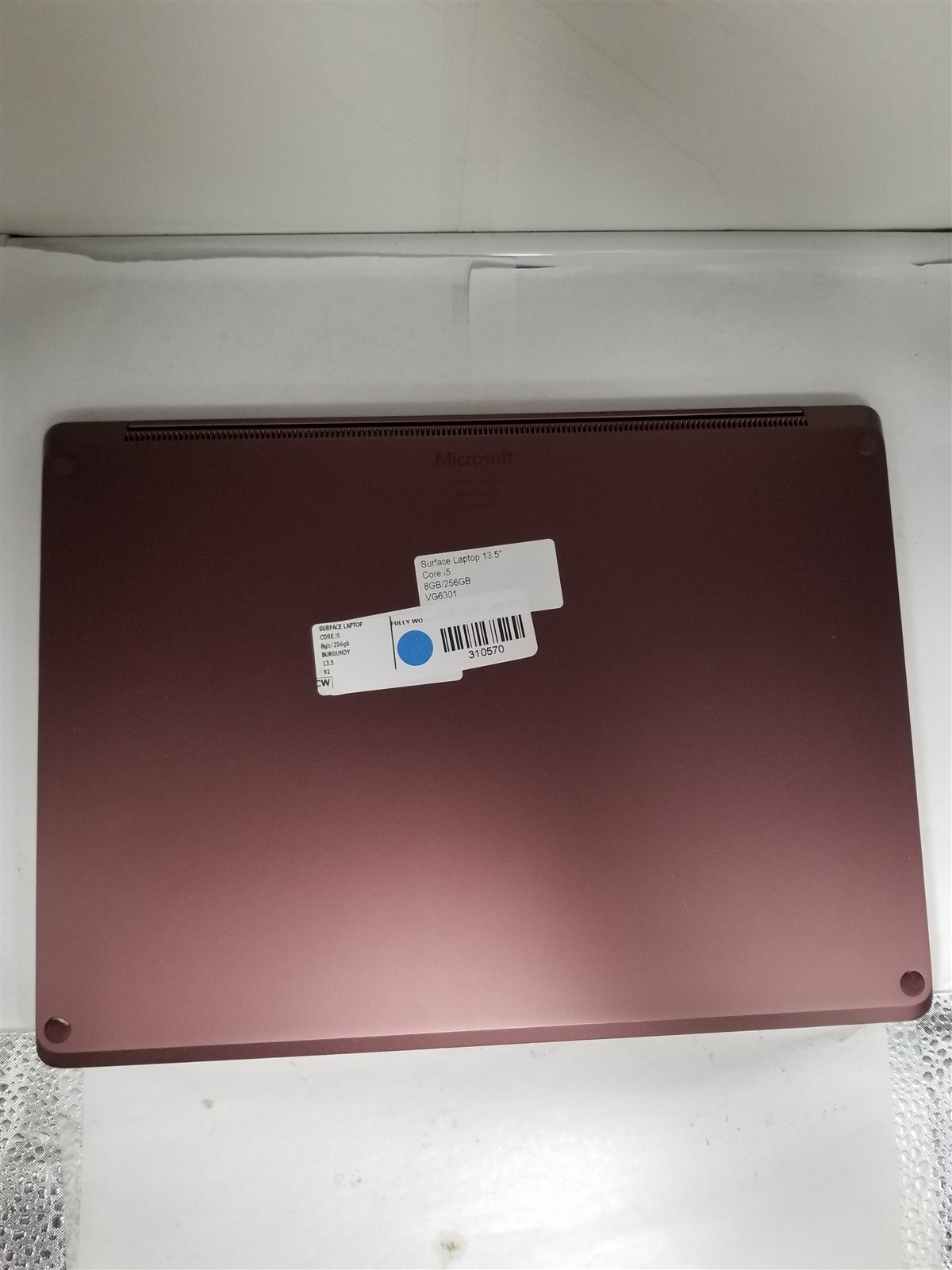 Microsoft Surface Laptop Core i5 13.5″ 8GB/256GB Burgundy Fully Working VG6301