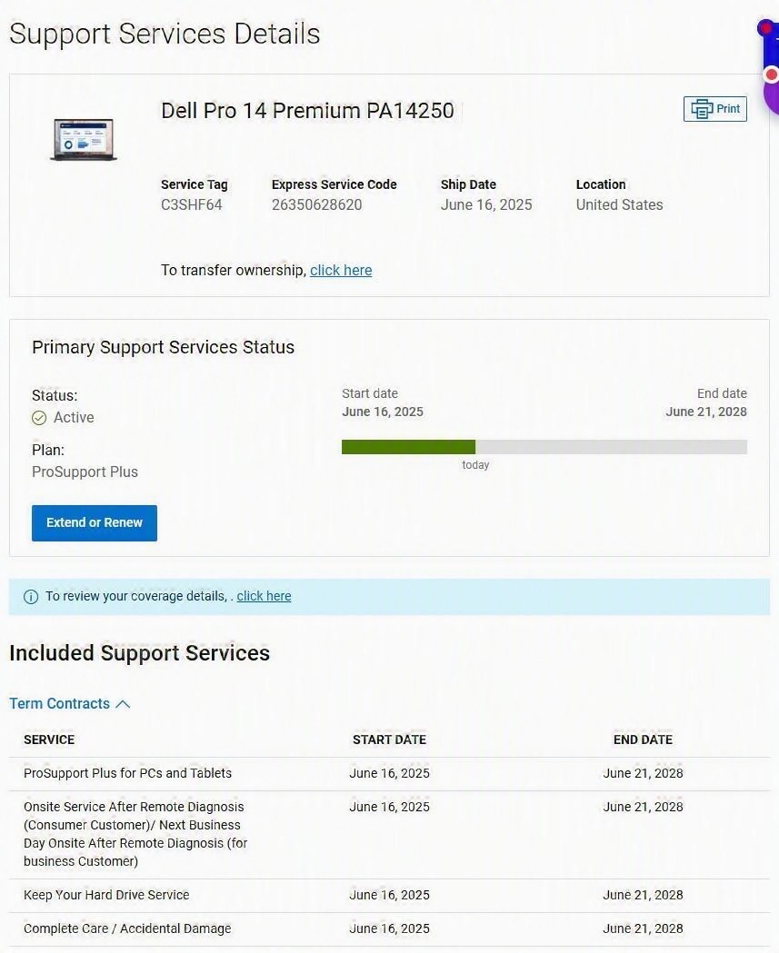 Dell Pro 14 Premium (PA14250) Ultra 7 268V 32GB 1TB QHD+ OLED Touch 5G LTE WWAN