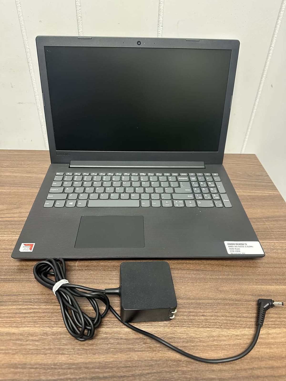 Lenovo Ideapad 15 Inch AMD A6-9225 2.6 GHz 4 GB RAM 1 TB HDD Windows 10