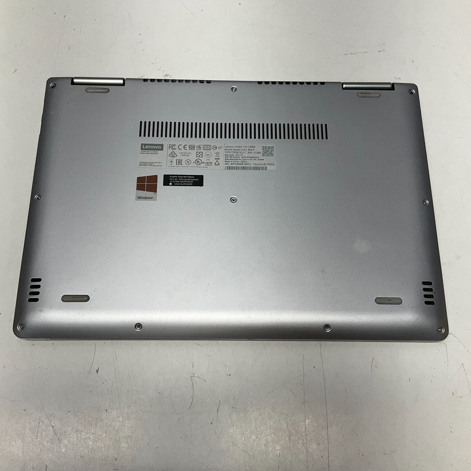 Lenovo Yoga 710-14IKB Intel Core i5 Laptop for Parts/Repair *READ ISSUE NO POWER