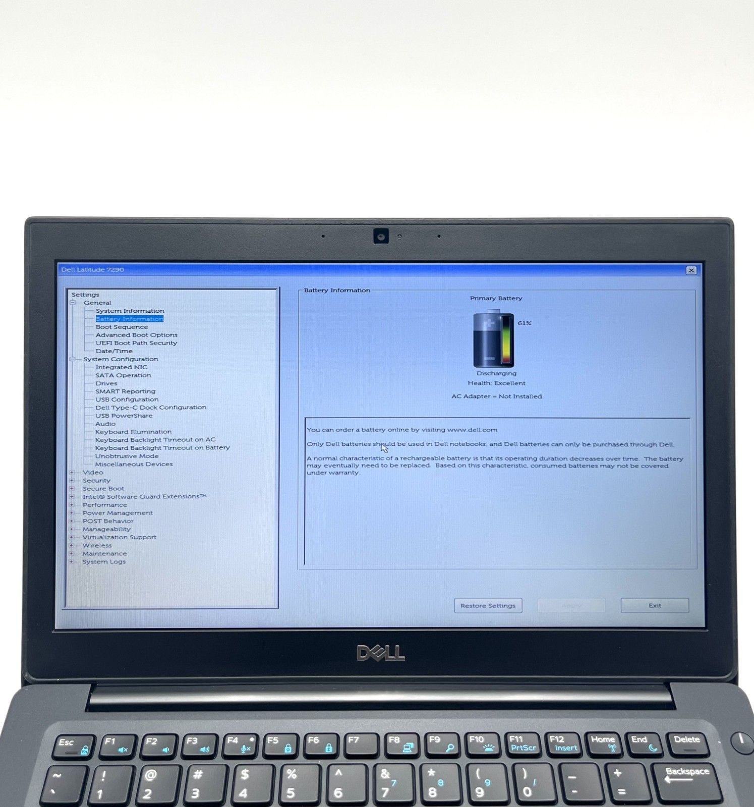 Dell Latitude 7290 12.5″ i7-8650U 16GB RAM 512GB SSD Business Laptop