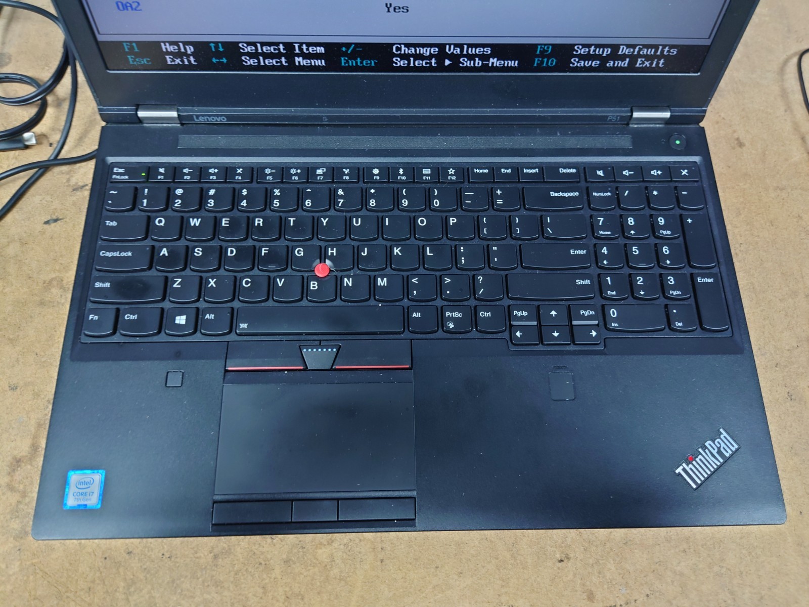 Lenovo ThinkPad P51 15.6″ FHD i7-7700HQ 24GB RAM NVIDIA M1200M No Battery/OS/SSD