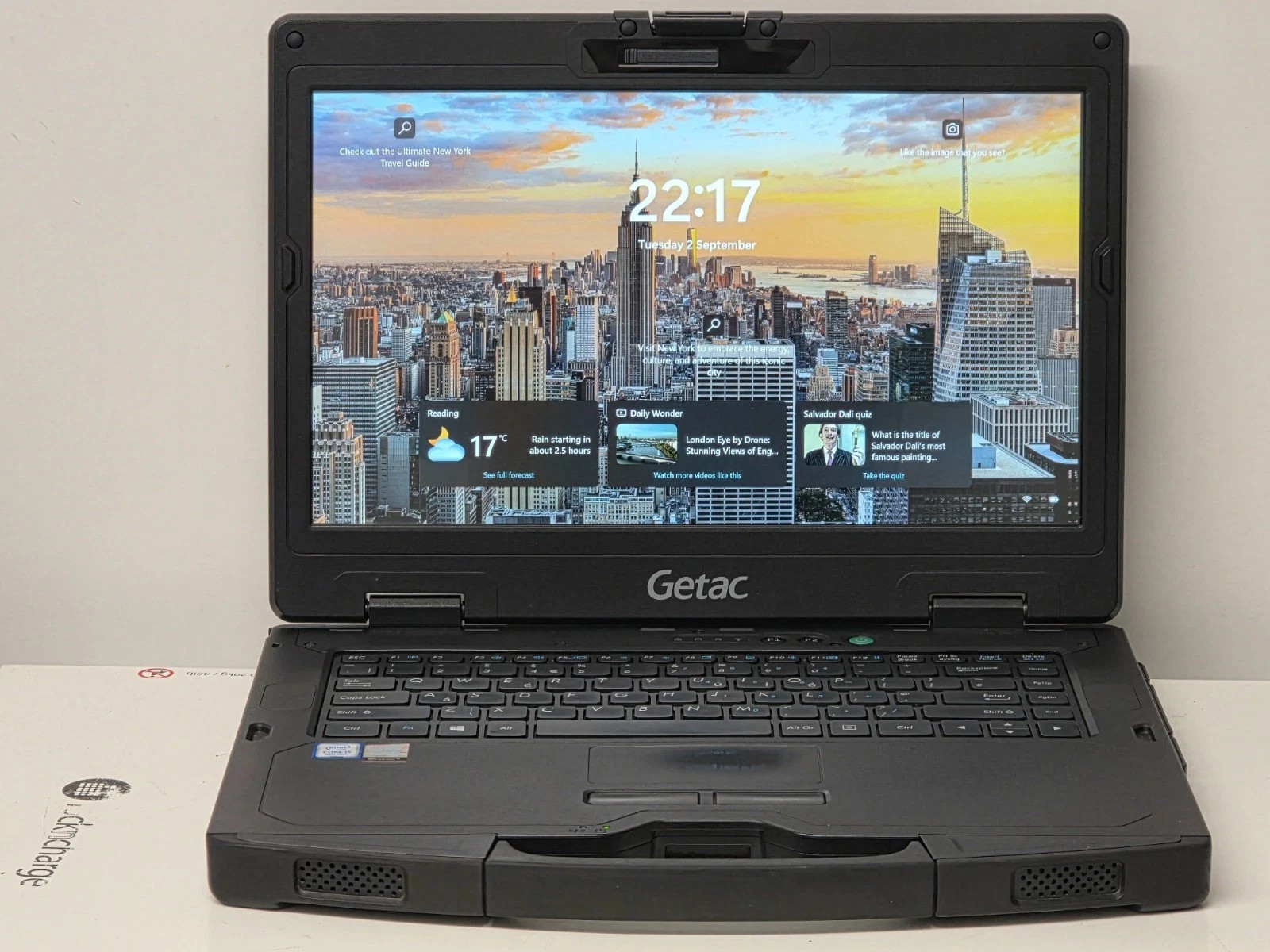 GETAC S410 G2 RUGGED LAPTOP 14″ TOUCH i5-6200U 16GB HDMI GPS Rs232 2 X BATTERIES